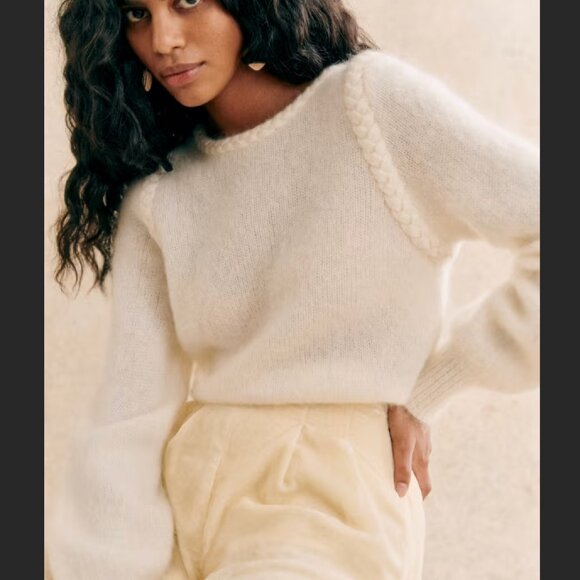 Sezane Annita Jumper in Ecru - Picture 2 of 5